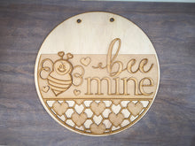 Load image into Gallery viewer, 16” Bee Mine Valentine Round