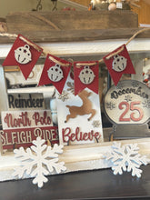 Load image into Gallery viewer, Reindeer Sleigh Ride Tier Tray Kit Christmas