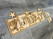 Load image into Gallery viewer, 4th of July standing word set