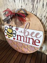 Load image into Gallery viewer, 16” Bee Mine Valentine Round