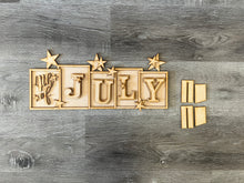Load image into Gallery viewer, 4th of July standing word set