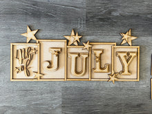 Load image into Gallery viewer, 4th of July standing word set