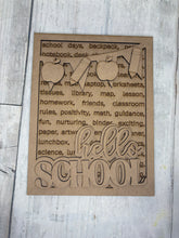 Load image into Gallery viewer, Hello School sign Trio
