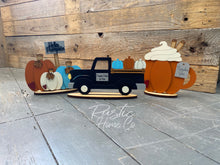 Load image into Gallery viewer, Fall Trio Pumpkin Truck, Tier Tray, diy Kit, craft
