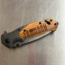 Load image into Gallery viewer, Laser engraved knives-multiple designs
