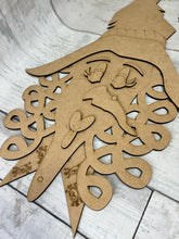 Load image into Gallery viewer, Halloween witch face Doorhanger
