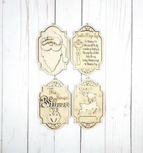 Load image into Gallery viewer, Christmas Ornaments Santa magic key set of 4 diy kit

