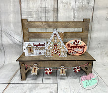 Load image into Gallery viewer, Christmas gingerbread Interchangable Kit for benches
