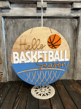 Load image into Gallery viewer, Basketball Sports Round Doorhanger
