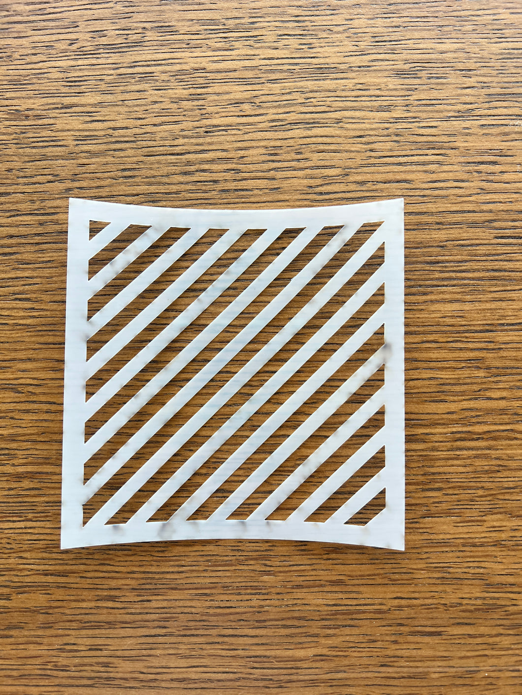 Diagonal stripes stencil