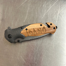 Load image into Gallery viewer, Laser engraved knives-multiple designs
