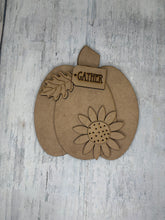 Load image into Gallery viewer, Pumpkin fall trio shelf sitter diy craft sign kit
