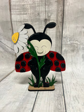 Load image into Gallery viewer, Ladybug shelf sitter craft sign diy kit
