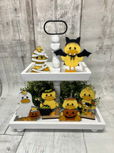Load image into Gallery viewer, Halloween ducks standing Tier Tray set of 6 diy Kit

