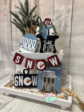 Load image into Gallery viewer, Winter snowman brrr shovel Tier Tray diy Kit
