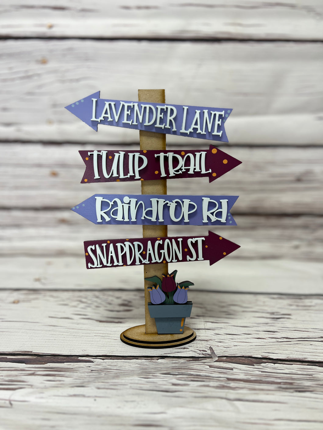 Spring tulip street sign kit