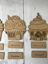 Load image into Gallery viewer, Ice cream houses DIY craft Kit
