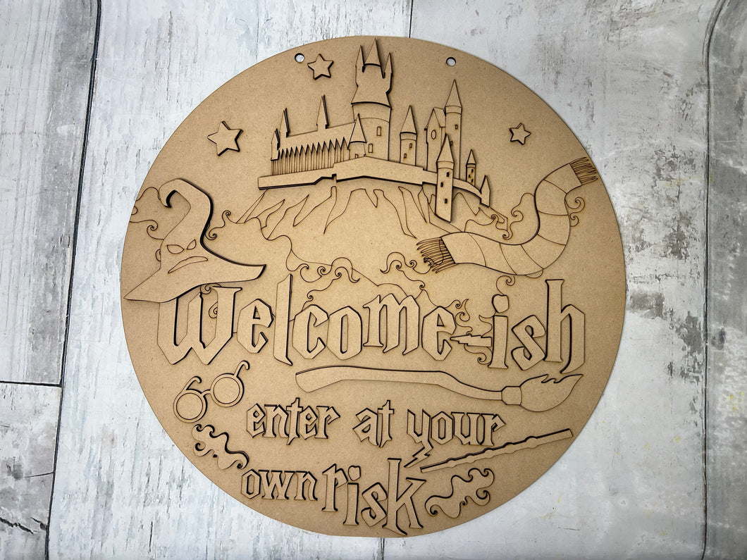 Harry Potter themed doorhanger diy Kit