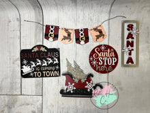 Load image into Gallery viewer, Christmas santa coming to town Tier Tray diy Kit
