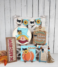 Load image into Gallery viewer, Fall scarecrow tsm Tier Tray Kit
