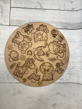 Load image into Gallery viewer, Animal puzzle DIY Paint by Line kids craft
