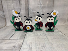 Load image into Gallery viewer, Ladybug standing Tier Tray set of 4 diy Kit
