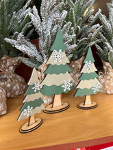 Load image into Gallery viewer, Christmas Trees set of 3, diy kit, signs, holiday
