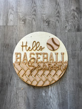 Load image into Gallery viewer, Baseball Sports Round Doorhanger
