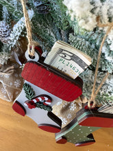 Load image into Gallery viewer, Christmas Ornament stocking money holder
