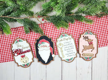 Load image into Gallery viewer, Christmas Ornaments Santa magic key set of 4 diy kit

