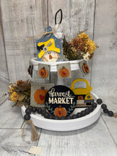 Load image into Gallery viewer, Fall scarecrow harvest market Tier Tray Kit diy
