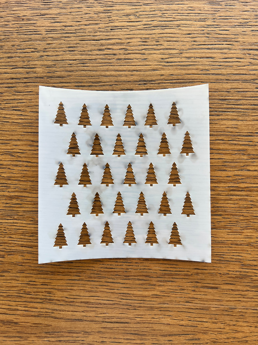 Christmas Trees stencil