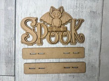 Load image into Gallery viewer, Halloween bat spook diy craft sign kit
