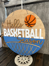 Load image into Gallery viewer, Basketball Sports Round Doorhanger
