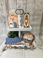 Load image into Gallery viewer, Easter vintage  bunny Tier Tray diy Kit
