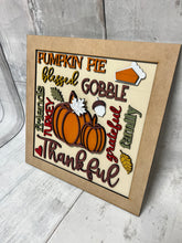 Load image into Gallery viewer, Thanksgiving Word Art sign kit

