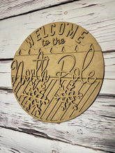 Load image into Gallery viewer, Christmas North Pole doorhanger diy Kit
