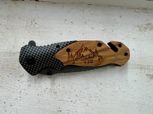 Load image into Gallery viewer, Laser engraved knives-multiple designs
