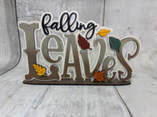 Load image into Gallery viewer, Falling leaves shelf sitter diy craft sign kit
