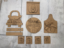 Load image into Gallery viewer, Fall scarecrow harvest market Tier Tray Kit diy
