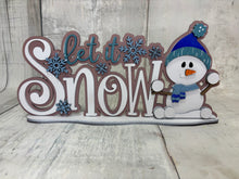 Load image into Gallery viewer, Let it snow shelf sitter diy kit
