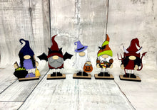 Load image into Gallery viewer, Halloween gnomes standing Tier Tray set of 5 diy Kit
