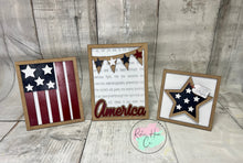 Load image into Gallery viewer, 4th of July sign Trio
