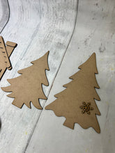 Load image into Gallery viewer, Winter cabin mantle scene shelf sitter craft sign kit
