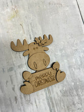 Load image into Gallery viewer, Christmas Ornament moose
