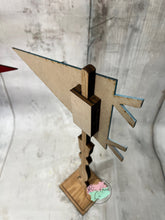 Load image into Gallery viewer, Interchangable seasonal pennant trio stands shelf sitter diy kit
