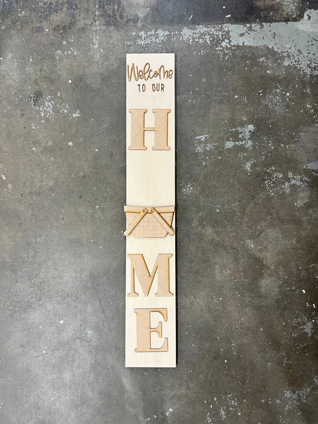 Interchangable Home porch sign overlays to be used with seasonal inserts