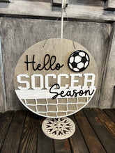 Load image into Gallery viewer, Soccer Sports Round Doorhanger
