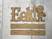 Load image into Gallery viewer, Halloween skeleton eek diy craft sign kit
