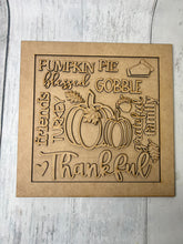 Load image into Gallery viewer, Thanksgiving Word Art sign kit
